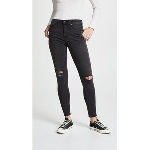 MADEWELL‎ Women's Size 29 9" High Rise Skinny Destructed Jeans Raw Hem